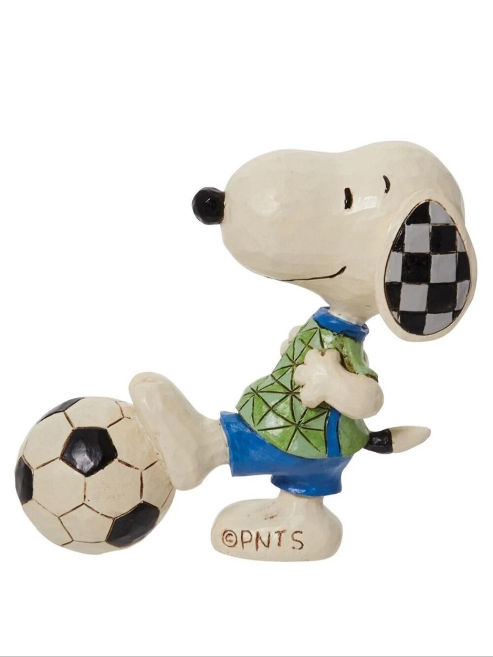 Jim Shore Enesco Peanuts Snoopy Soccer Mini Figurine NEW
